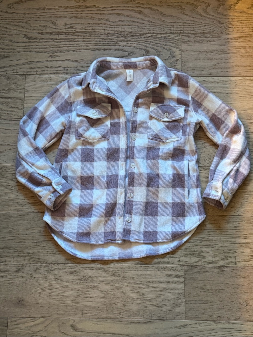 Mia & Tess Plaid Fleece Shacket Women’s Medium
